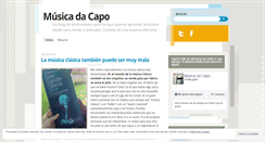 Desktop Screenshot of musicadacapo.org